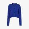 Whistles Cropped Cable-knit Cotton Cardigan