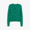 Whistles Stella Double-pocket V-neck Stretch-knit Cardigan
