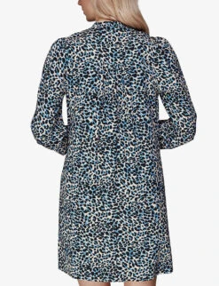 Whistles Eva Leopard-print Woven Mini Dress 9 Whistles Eva Leopard-print Woven Mini Dress -The Fashion Shop R04116369 MULTICOLOURED ALT03