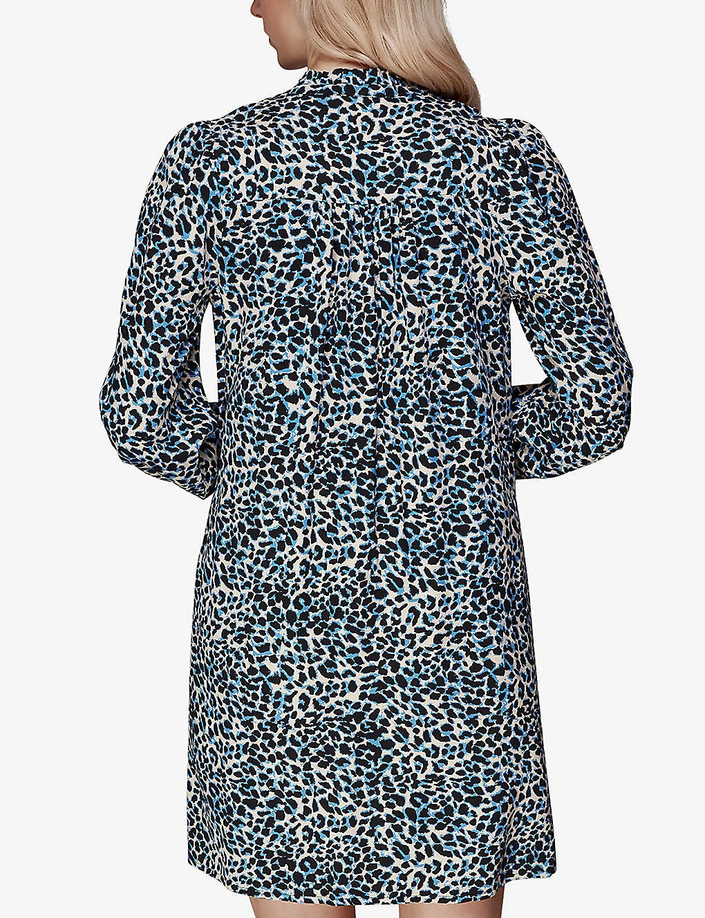 Whistles Eva Leopard-print Woven Mini Dress 4 Whistles Eva Leopard-print Woven Mini Dress - Image 4