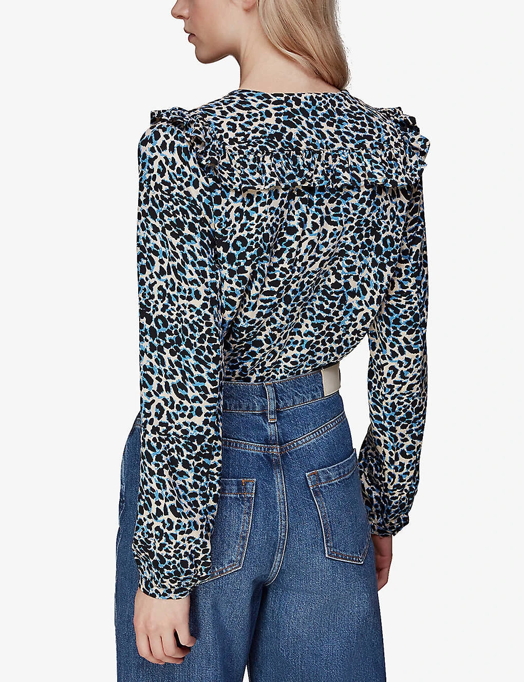 Whistles Lenny Leopard-print Woven Top 4 Whistles Lenny Leopard-print Woven Top - Image 4