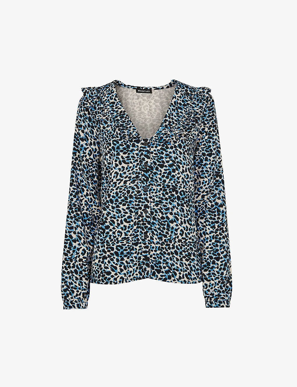Whistles Lenny Leopard-print Woven Top 1 Whistles Lenny Leopard-print Woven Top
