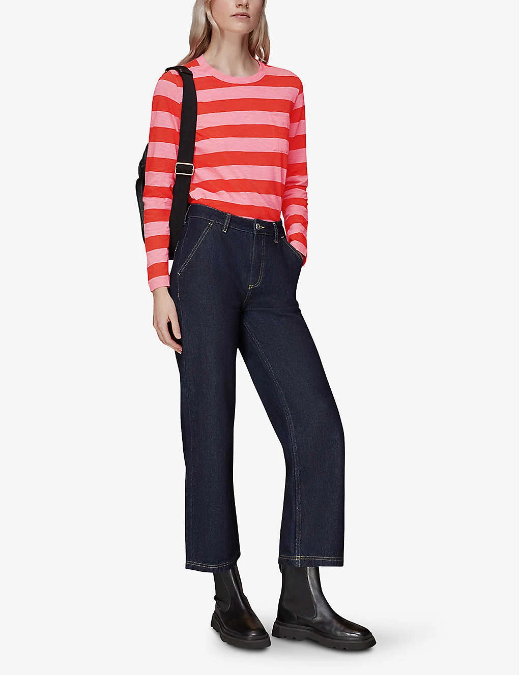 Whistles Relaxed Fit Striped Cotton-jersey Top 2 Whistles Relaxed Fit Striped Cotton-jersey Top - Image 2