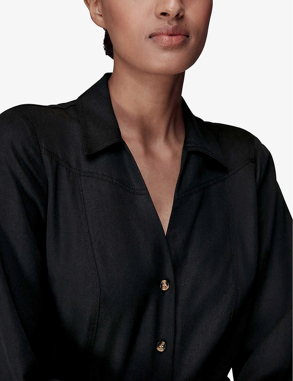 Whistles Leah Fitted Woven Jumpsuit 6 Whistles Leah Fitted Woven Jumpsuit - Image 6