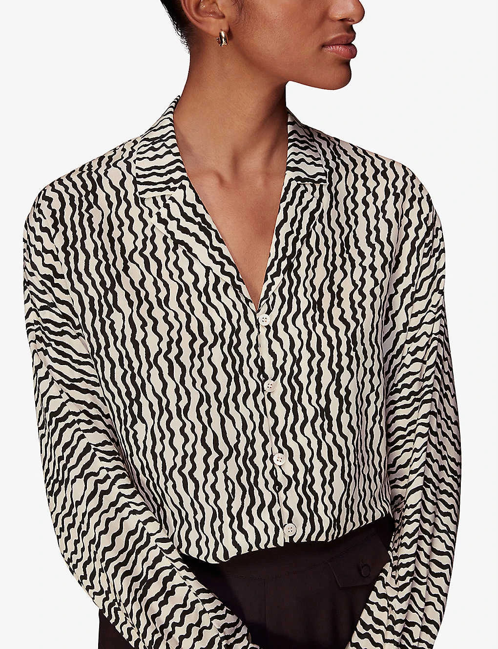 Whistles Wiggle Abstract-print Silk Shirt 5 Whistles Wiggle Abstract-print Silk Shirt - Image 5