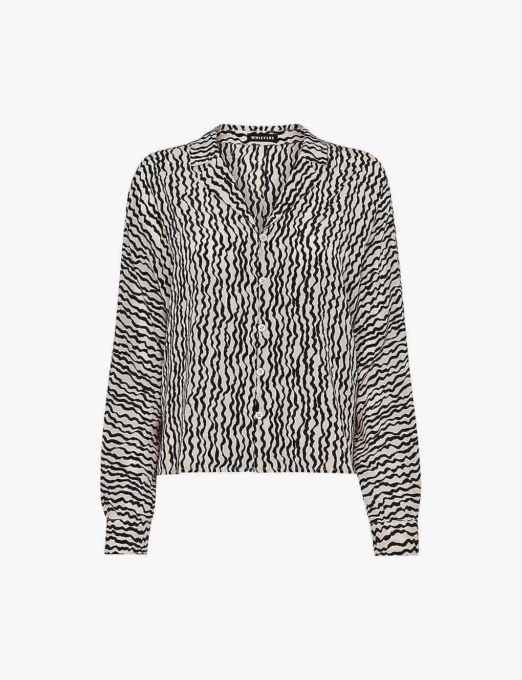 Whistles Wiggle Abstract-print Silk Shirt 1 Whistles Wiggle Abstract-print Silk Shirt