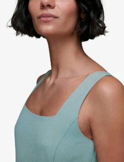 Whistles Mila Square-neck Stretch-recycled-polyester Maxi Dress -The Fashion Shop R04118641 ALT05