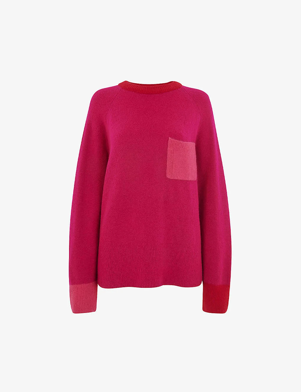Whistles Colour Block Pocket-detail Knitted Jumper 1 Whistles Colour Block Pocket-detail Knitted Jumper