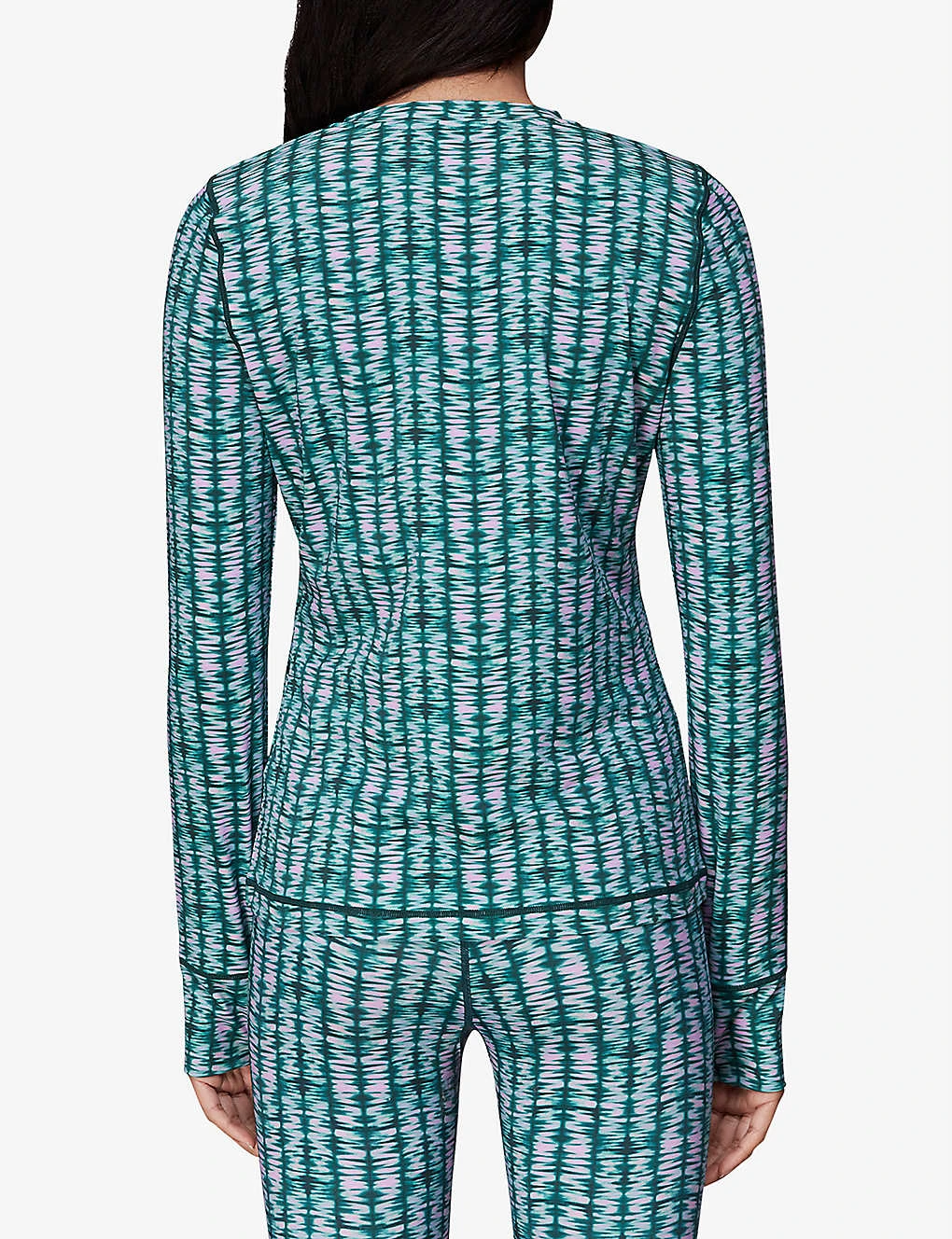 Whistles Abstract-print Half-zip Stretch-recycled Nylon Top 4 Whistles Abstract-print Half-zip Stretch-recycled Nylon Top - Image 4