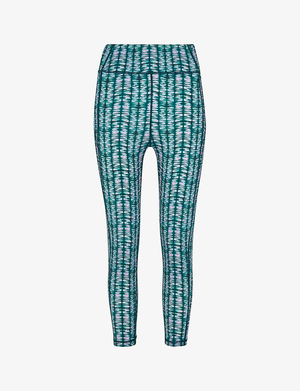 Whistles Abstract-print High-rise Stretch-recycled Nylon Leggings 1 Whistles Abstract-print High-rise Stretch-recycled Nylon Leggings