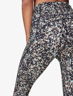 Whistles Speckled-print High-rise Stretch-recycled Nylon Leggings 11 Whistles Speckled-print High-rise Stretch-recycled Nylon Leggings -The Fashion Shop R04119054 BLUE ALT05