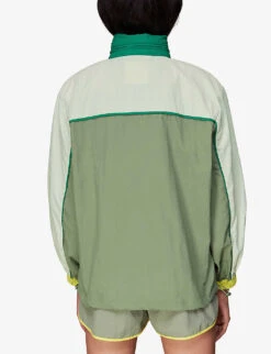 Whistles Colour-blocked Hooded High-neck Stretch-shell Jacket 8 Whistles Colour-blocked Hooded High-neck Stretch-shell Jacket -The Fashion Shop R04119057 MULTICOLOURED ALT03