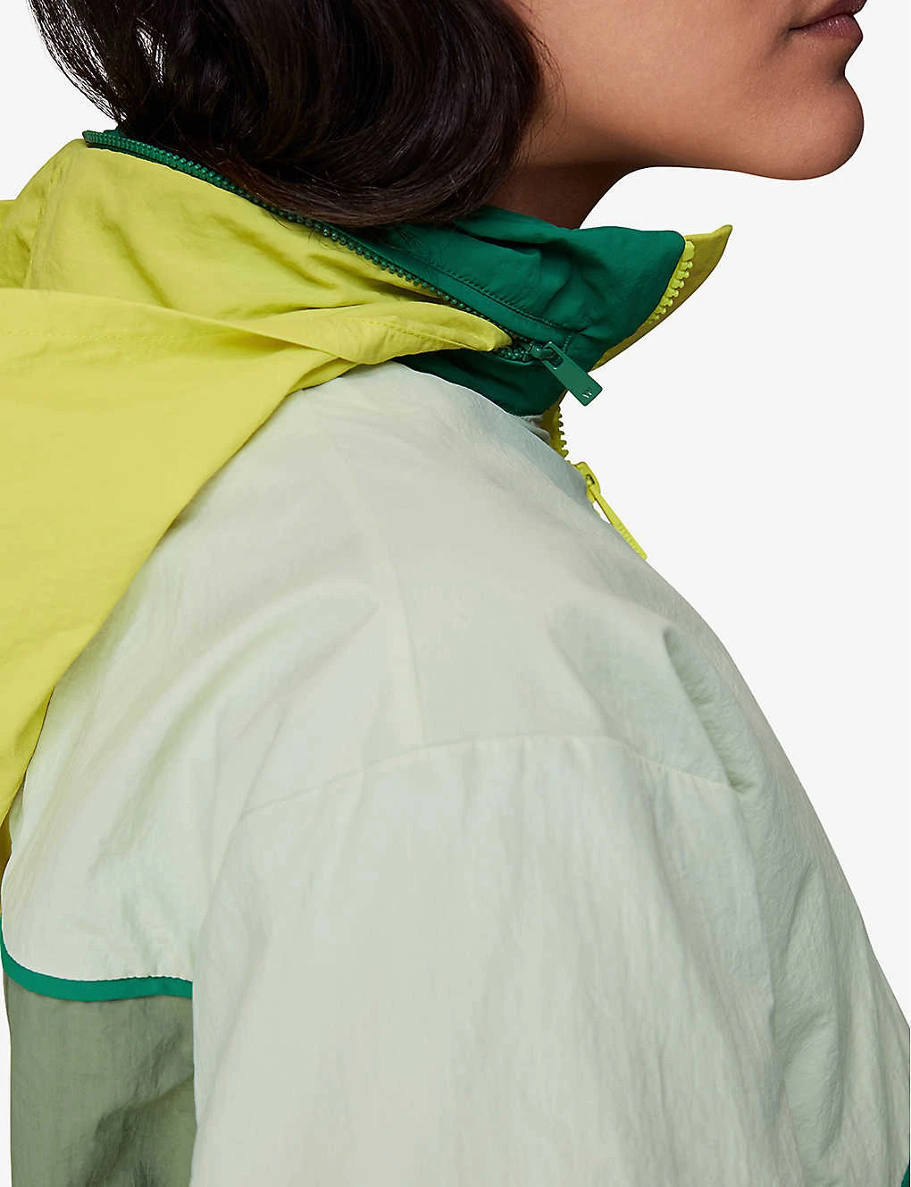 Whistles Colour-blocked Hooded High-neck Stretch-shell Jacket 5 Whistles Colour-blocked Hooded High-neck Stretch-shell Jacket - Image 5