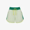 Whistles Colour-blocked High-rise Stretch-shell Shorts