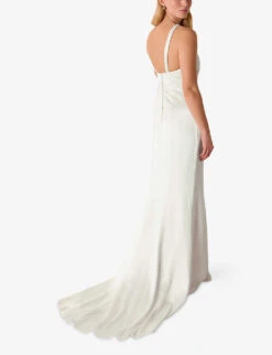Whistles Lina Low-back Satin Wedding Dress 8 Whistles Lina Low-back Satin Wedding Dress -The Fashion Shop R04121171 IVORY ALT03