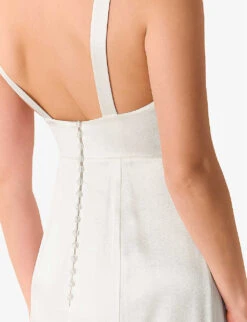 Whistles Lina Low-back Satin Wedding Dress 9 Whistles Lina Low-back Satin Wedding Dress -The Fashion Shop R04121171 IVORY ALT04