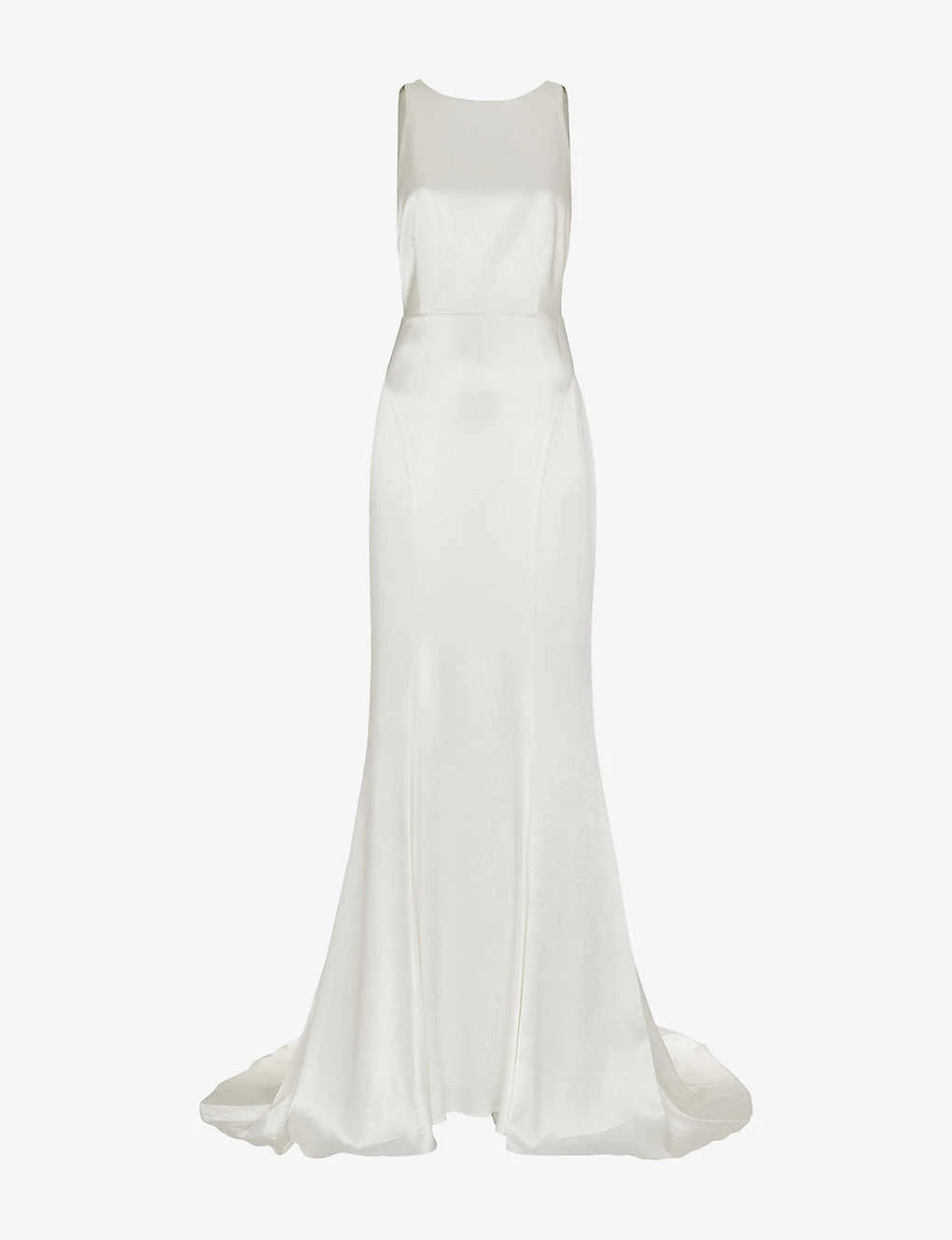 Whistles Lina Low-back Satin Wedding Dress 1 Whistles Lina Low-back Satin Wedding Dress