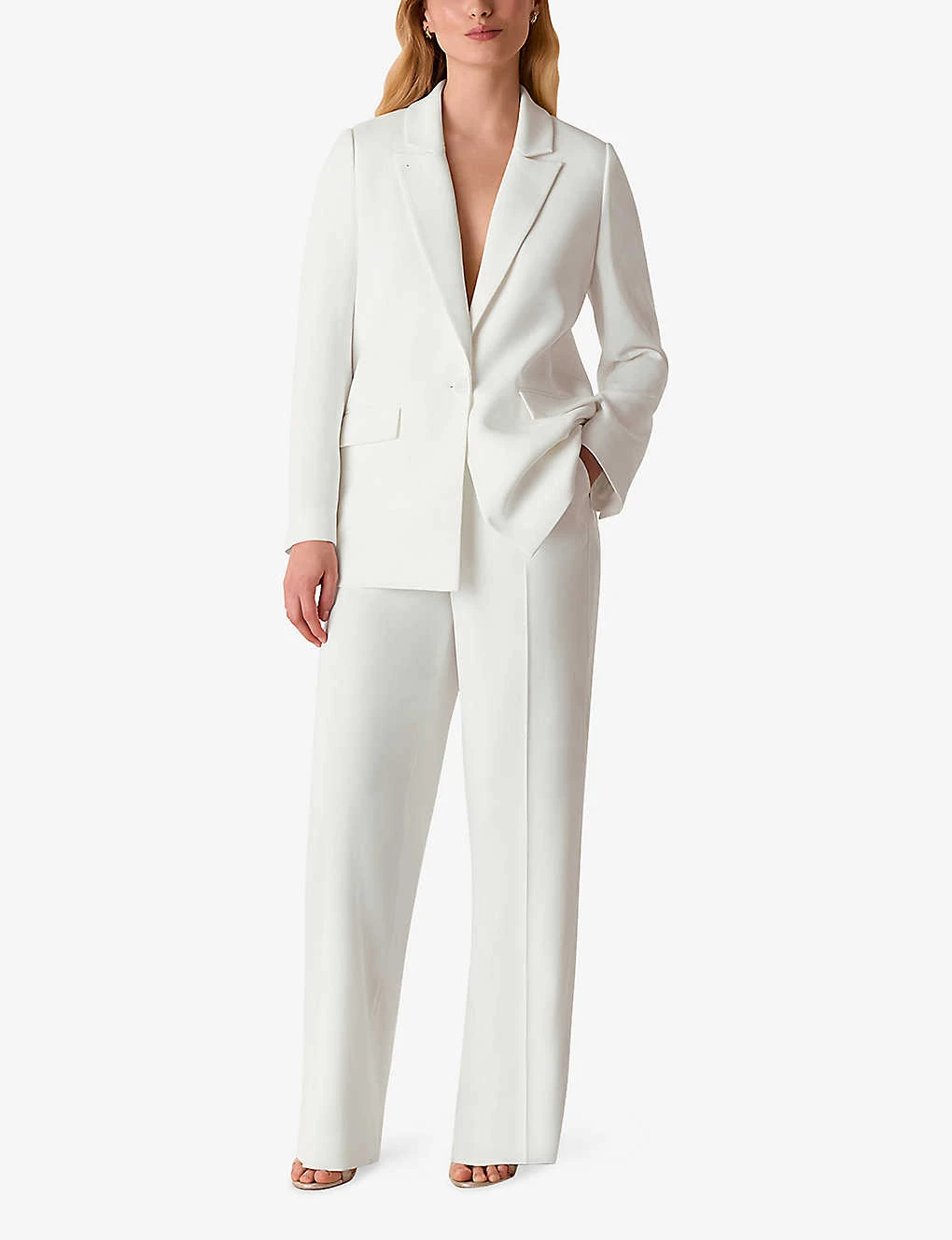 Whistles Andie Single-breasted Woven Wedding Blazer 2 Whistles Andie Single-breasted Woven Wedding Blazer - Image 2