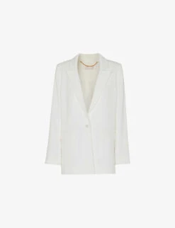 Whistles Andie Single-breasted Woven Wedding Blazer