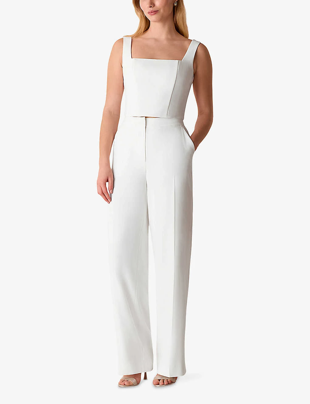 Whistles Andie Straight-leg High-rise Woven Wedding Trousers 2 Whistles Andie Straight-leg High-rise Woven Wedding Trousers - Image 2