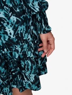 Whistles Animal-print Ruffled Woven Mini Dress 9 Whistles Animal-print Ruffled Woven Mini Dress -The Fashion Shop R04122405 MULTICOLOURED ALT04