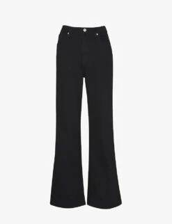 Whistles Lucy Flared-leg High-rise Stretch-denim Jeans
