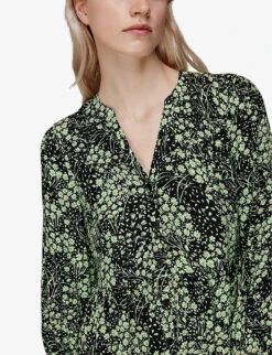 Whistles Floral-print V-neck Woven Mini Dress 9 Whistles Floral-print V-neck Woven Mini Dress -The Fashion Shop R04125217 MULTICOLOURED ALT04