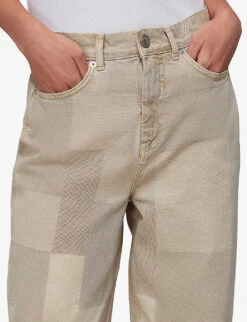 Whistles Straight-leg Patchwork Jeans -The Fashion Shop R04125219 TAN ALT04