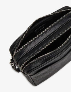 Whistles Carmen Pebbled-leather Cross-body Bag 7 Whistles Carmen Pebbled-leather Cross-body Bag -The Fashion Shop R04131104 BLACK ALT02