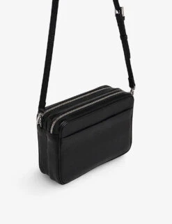 Whistles Carmen Pebbled-leather Cross-body Bag 8 Whistles Carmen Pebbled-leather Cross-body Bag -The Fashion Shop R04131104 BLACK ALT03