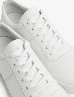 Whistles Kalie Logo-embossed Leather Low-top Trainers 6 Whistles Kalie Logo-embossed Leather Low-top Trainers -The Fashion Shop R04131879 WHITE ALT02
