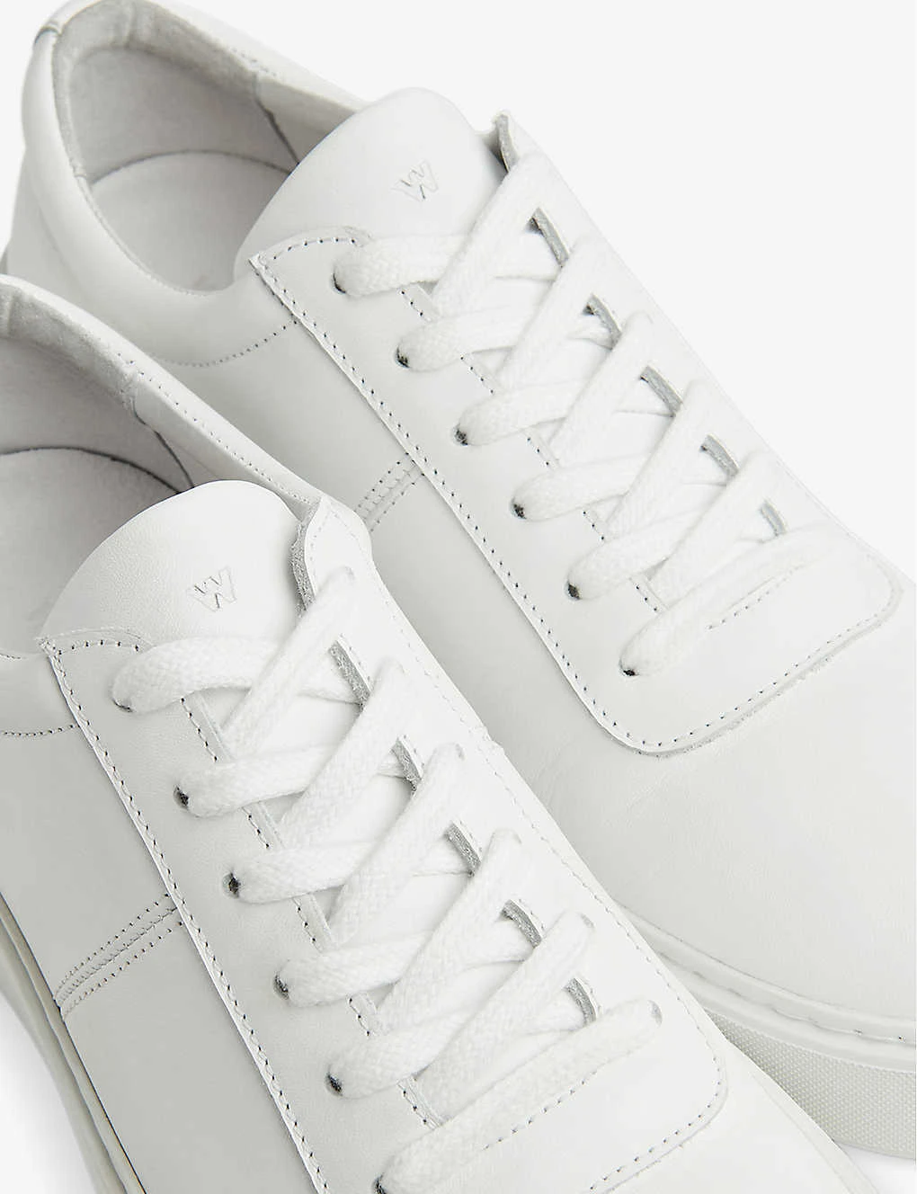Whistles Kalie Logo-embossed Leather Low-top Trainers 3 Whistles Kalie Logo-embossed Leather Low-top Trainers - Image 3