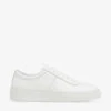 Whistles Kalie Logo-embossed Leather Low-top Trainers
