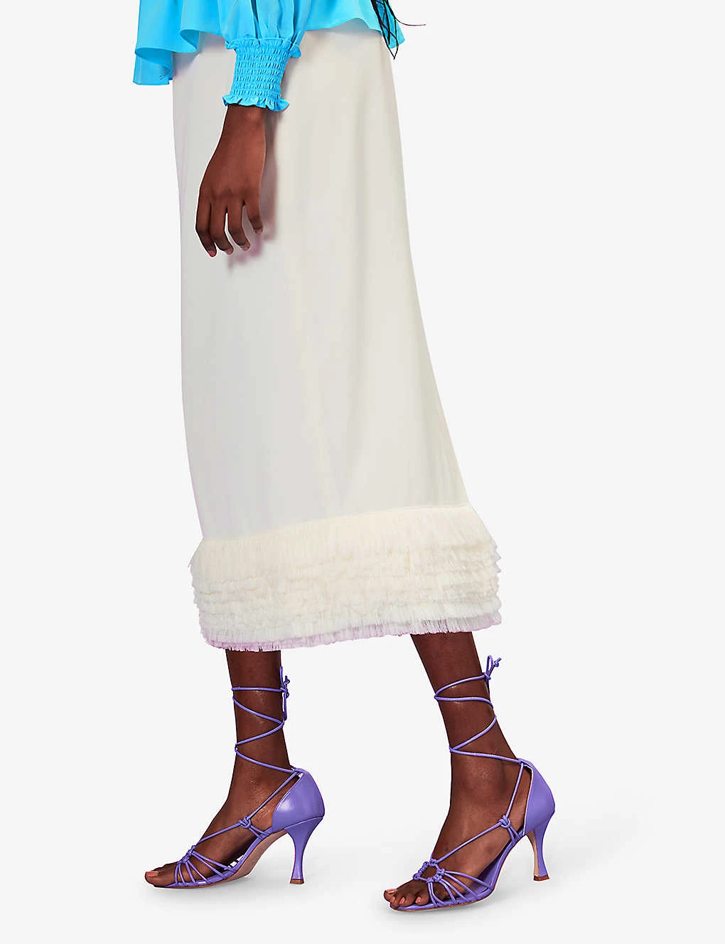 Whistles Fringe-embellished Woven Midi Skirt 5 Whistles Fringe-embellished Woven Midi Skirt - Image 5