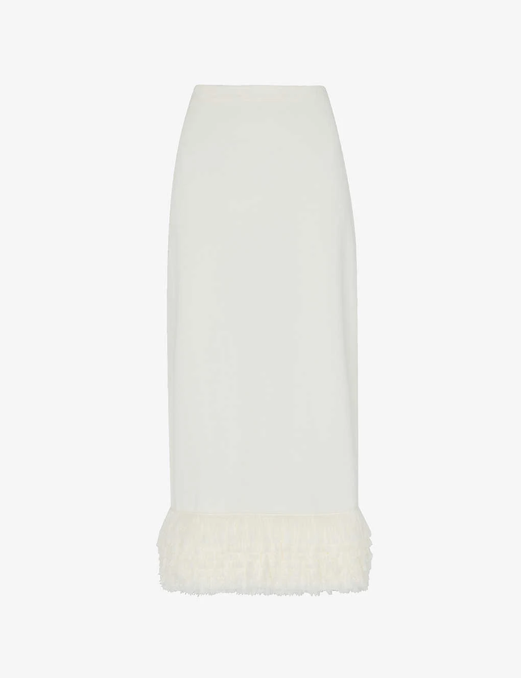 Whistles Fringe-embellished Woven Midi Skirt 1 Whistles Fringe-embellished Woven Midi Skirt
