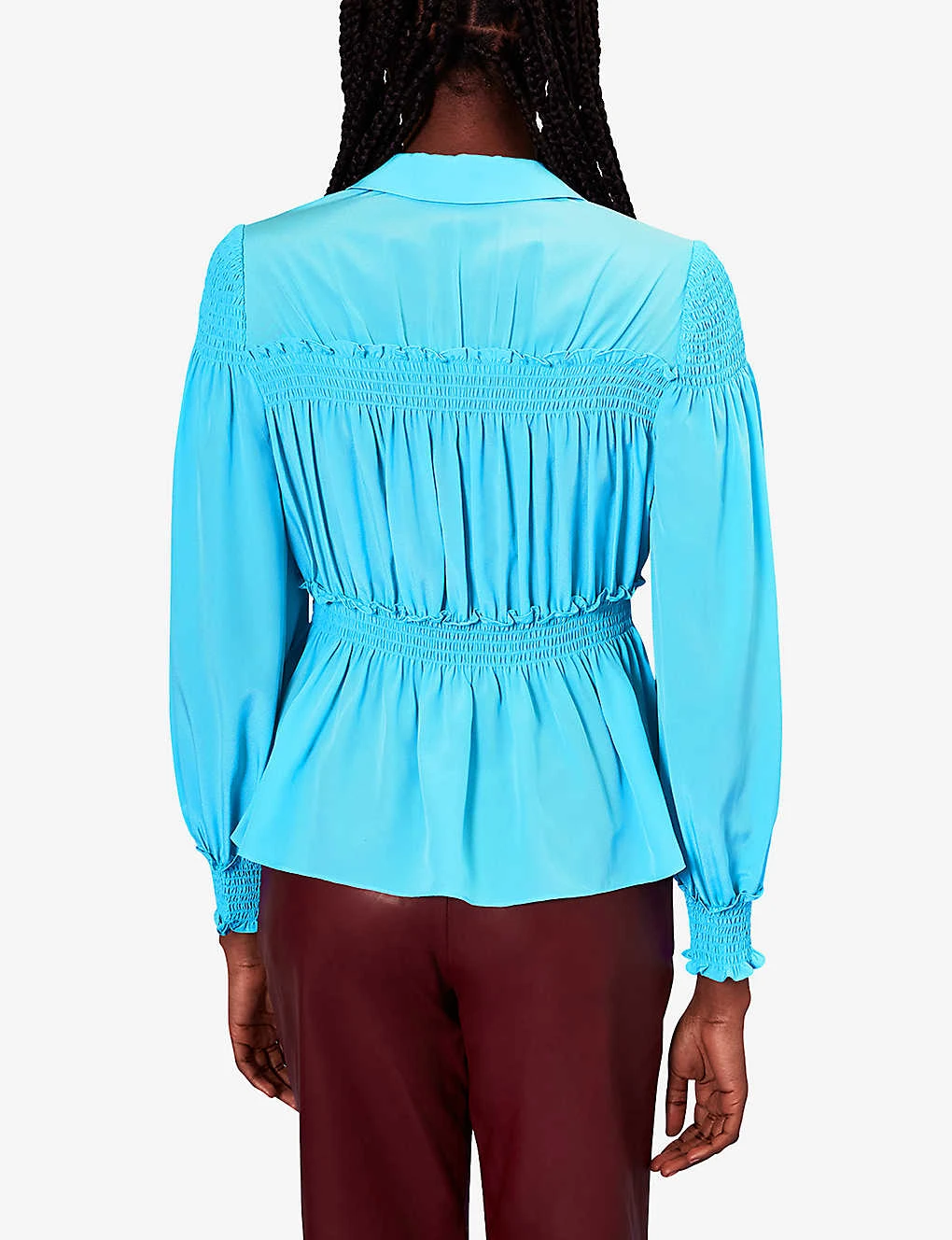 Whistles Eleanor Tie-front Silk Shirt 4 Whistles Eleanor Tie-front Silk Shirt - Image 4