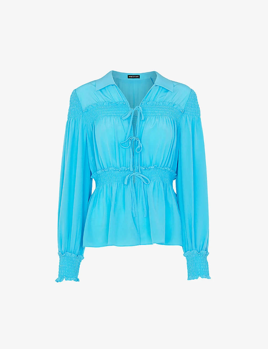 Whistles Eleanor Tie-front Silk Shirt 1 Whistles Eleanor Tie-front Silk Shirt