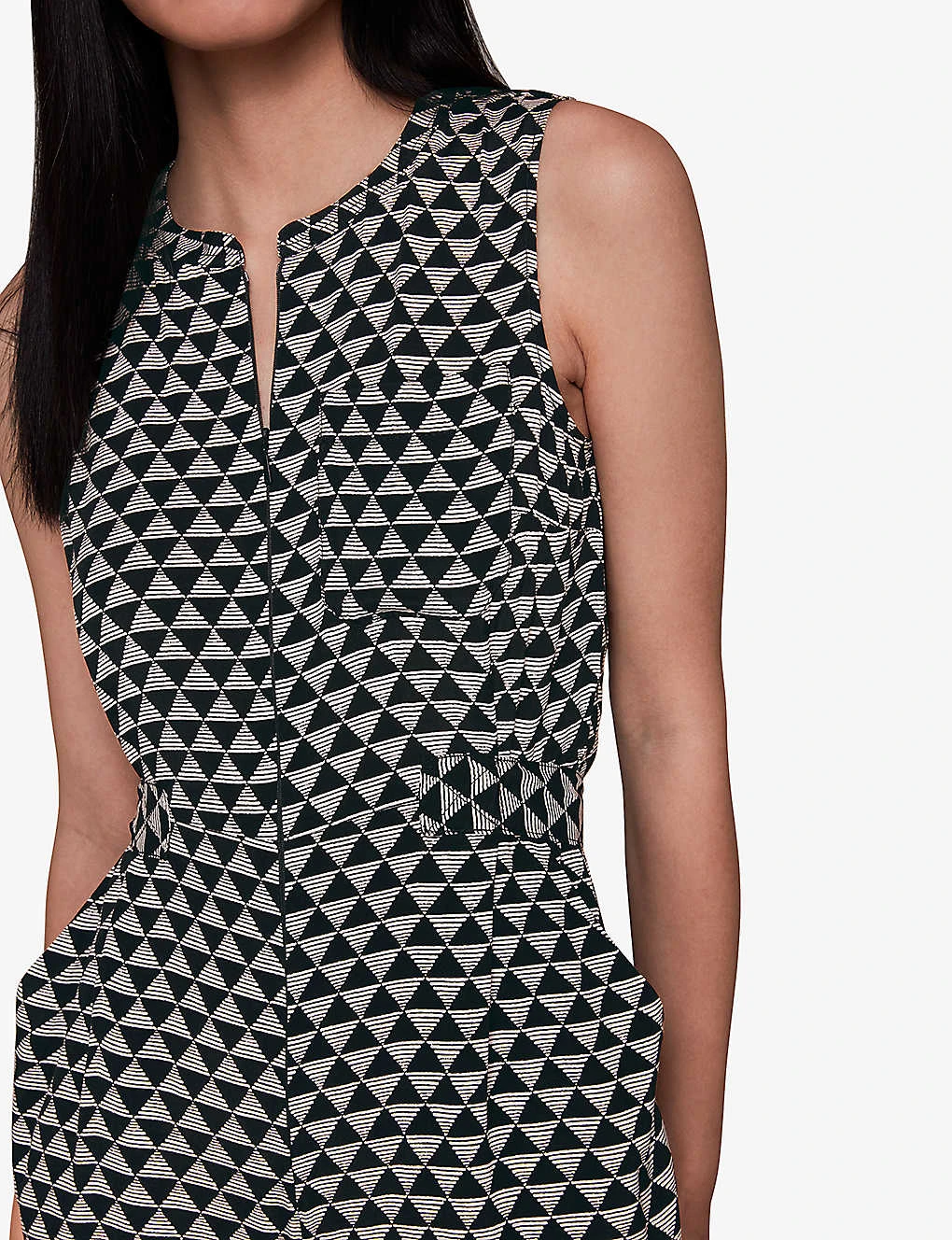 Whistles Checkerboard-pattern Ankle-length Woven Jumpsuit 5 Whistles Checkerboard-pattern Ankle-length Woven Jumpsuit - Image 5