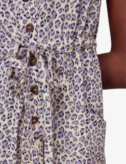 Whistles Dashed Jess Leopard-print Woven Jumpsuit 9 Whistles Dashed Jess Leopard-print Woven Jumpsuit -The Fashion Shop R04135052 ALT04