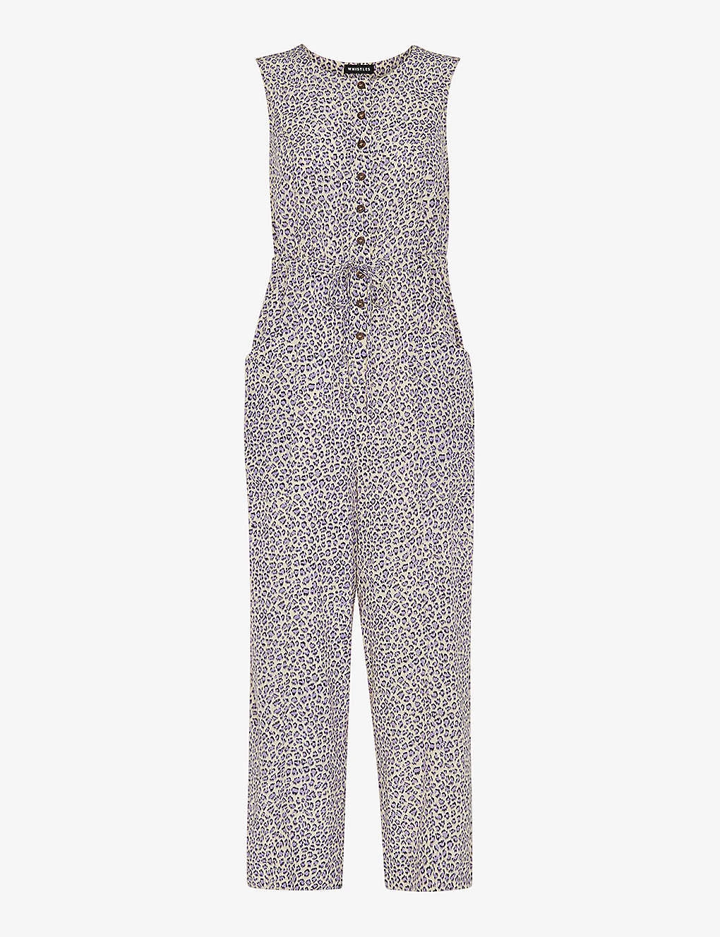 Whistles Dashed Jess Leopard-print Woven Jumpsuit 1 Whistles Dashed Jess Leopard-print Woven Jumpsuit