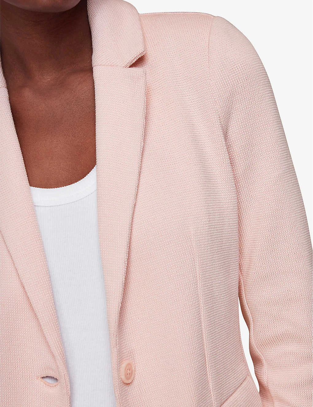 Whistles Slim-fit Notch-lapel Cotton-jersey Blazer 5 Whistles Slim-fit Notch-lapel Cotton-jersey Blazer - Image 5