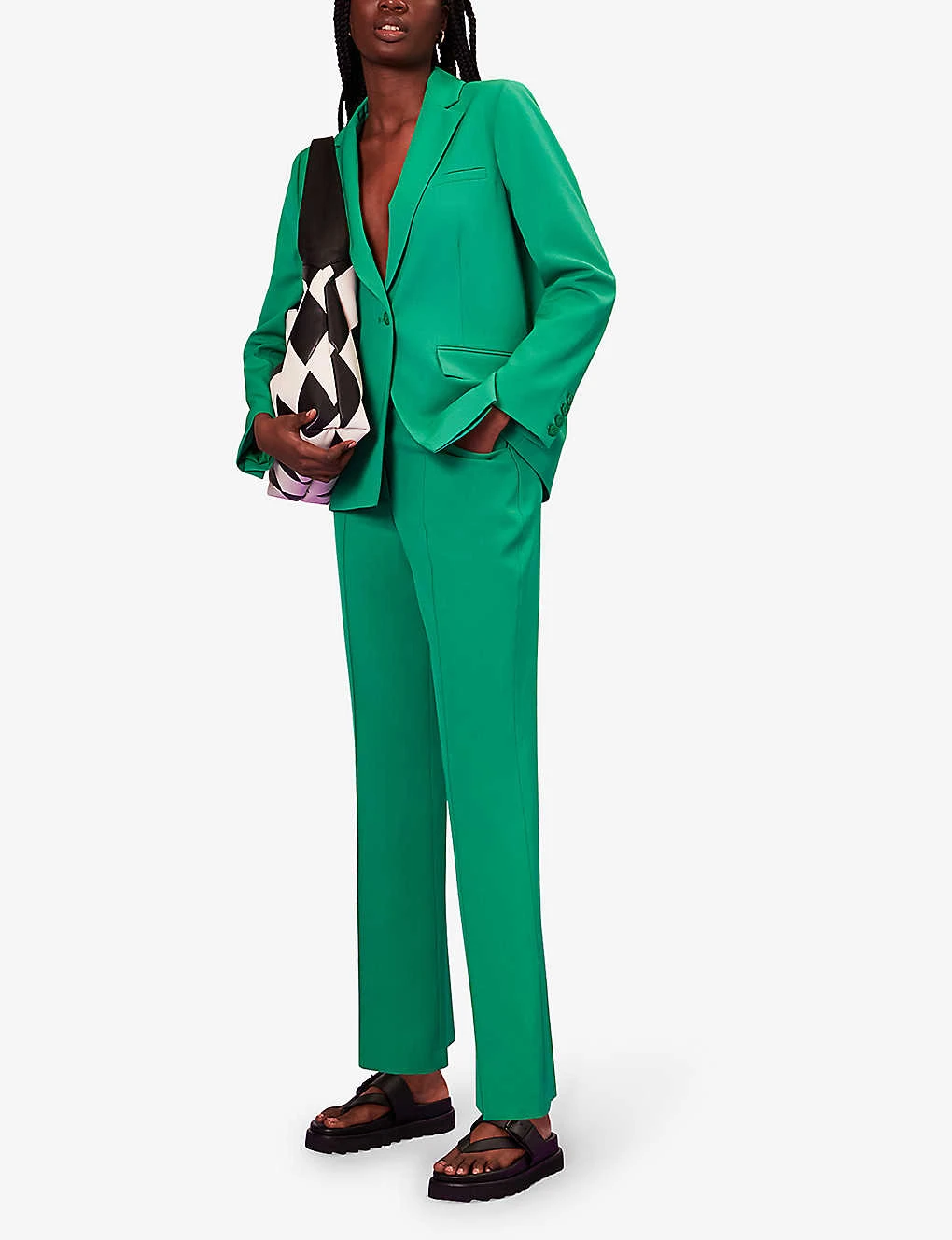 Whistles Flora Straight-leg Mid-rise Stretch-woven Trousers 2 Whistles Flora Straight-leg Mid-rise Stretch-woven Trousers - Image 2