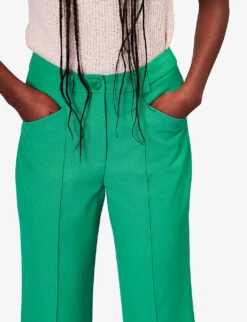 Whistles Flora Straight-leg Mid-rise Stretch-woven Trousers 7 Whistles Flora Straight-leg Mid-rise Stretch-woven Trousers -The Fashion Shop R04135402 GREEN ALT03
