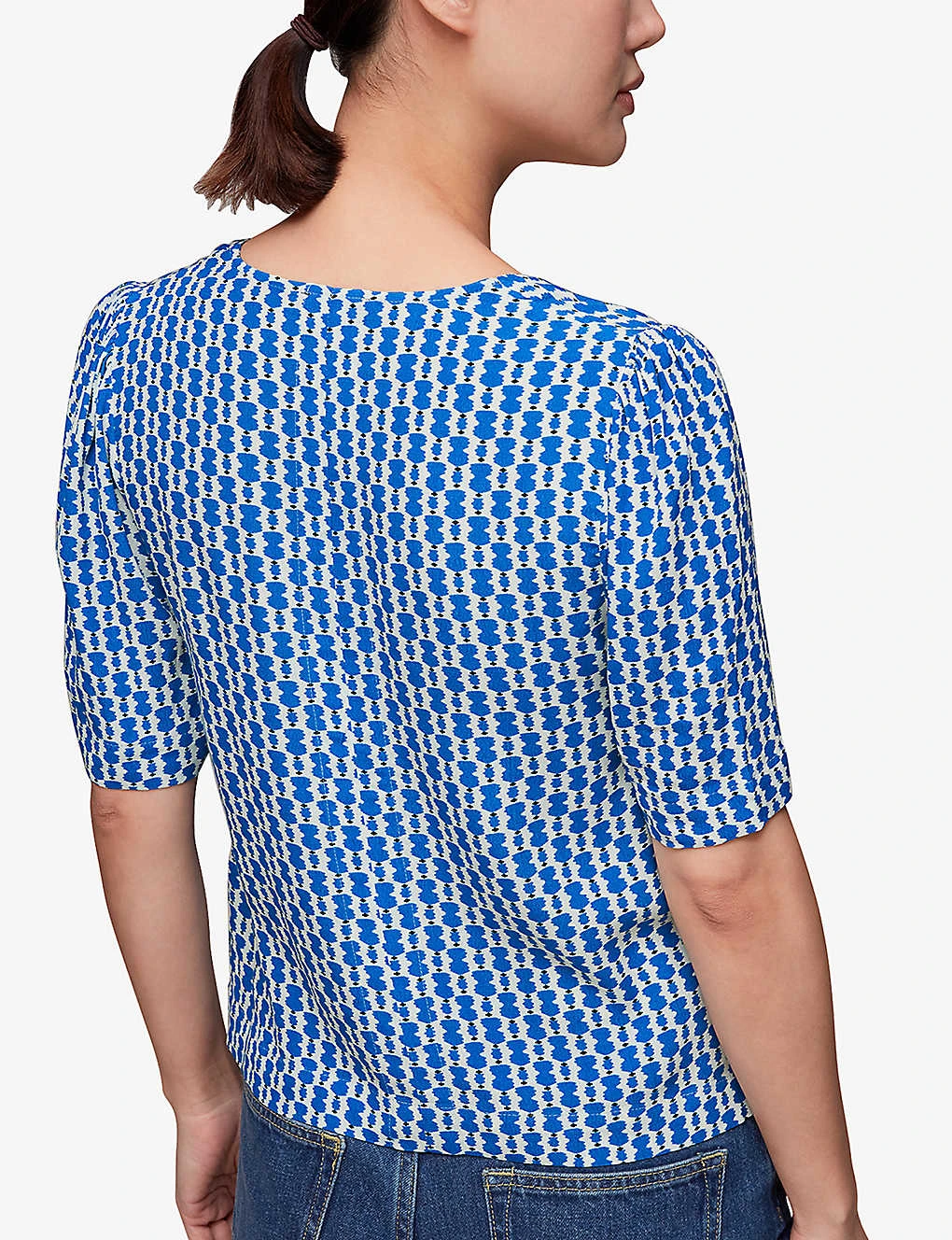 Whistles Geometric-print Woven Top 4 Whistles Geometric-print Woven Top - Image 4