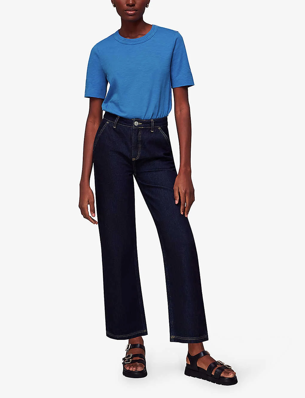 Whistles Rosa Relaxed Cotton-jersey T-shirt 2 Whistles Rosa Relaxed Cotton-jersey T-shirt - Image 2