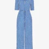 Whistles Oversized-collar Relaxed Woven Jumpsuit