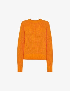 Whistles Round-neck Ribbed Cotton-knit Jumper
