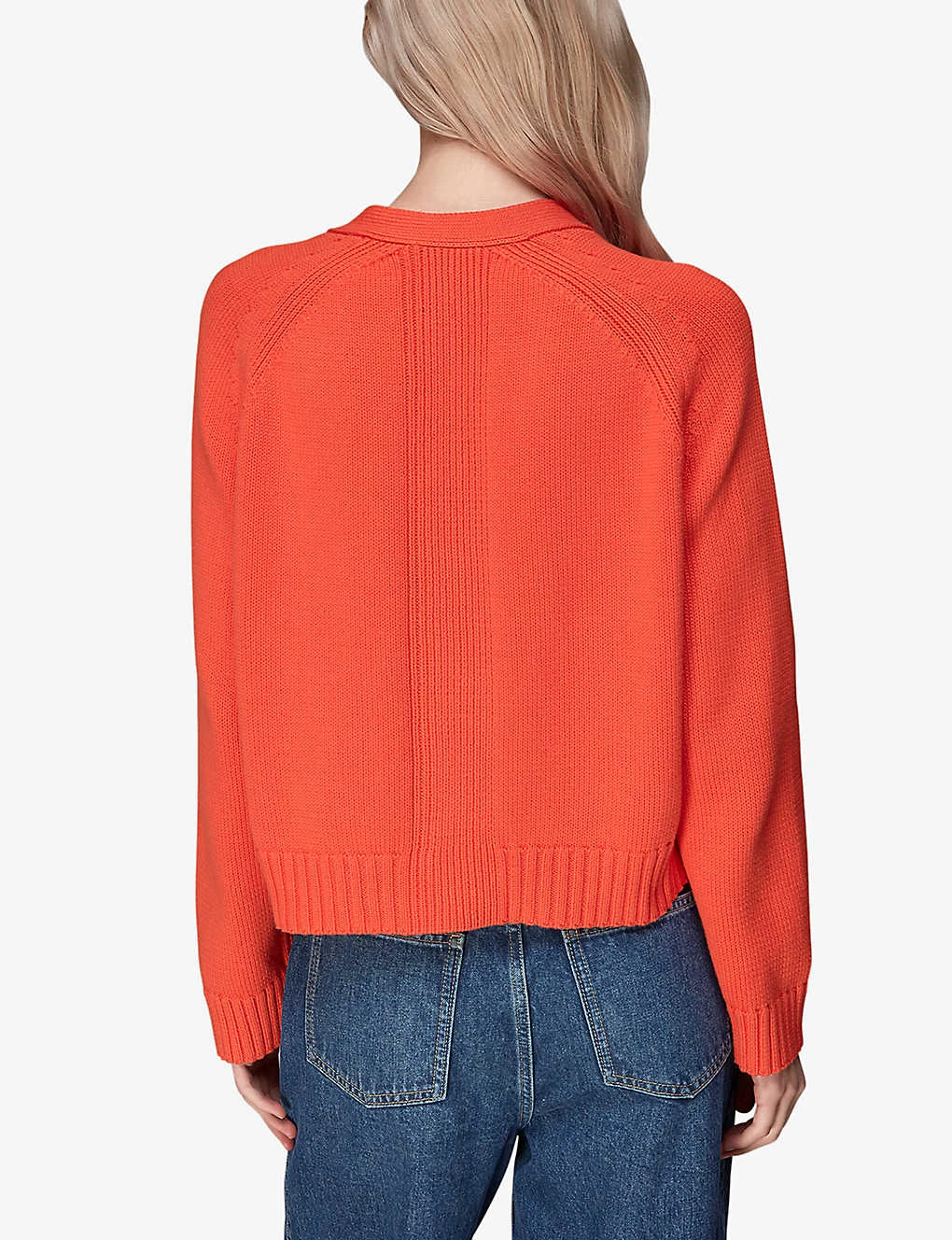 Whistles Karine V-neck Cotton-knit Cardigan 4 Whistles Karine V-neck Cotton-knit Cardigan - Image 4