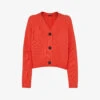 Whistles Karine V-neck Cotton-knit Cardigan