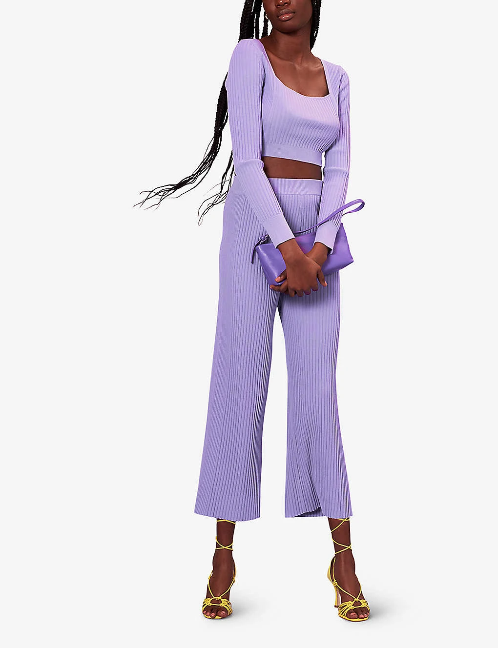 Whistles Wide-leg High-rise Recycled Polyester-blend Trousers 2 Whistles Wide-leg High-rise Recycled Polyester-blend Trousers - Image 2